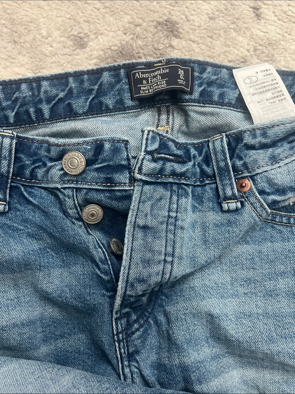 10 pairs of size 25 jeans Levi’s/abercrombie - Picture 6 of 6